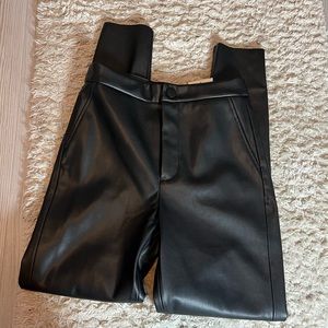 zara leather pants